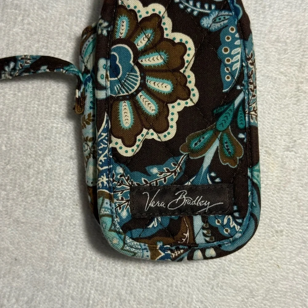 Vera Bradley Phone/keychain/credit Cards Java Retired Holder Sz 2x5